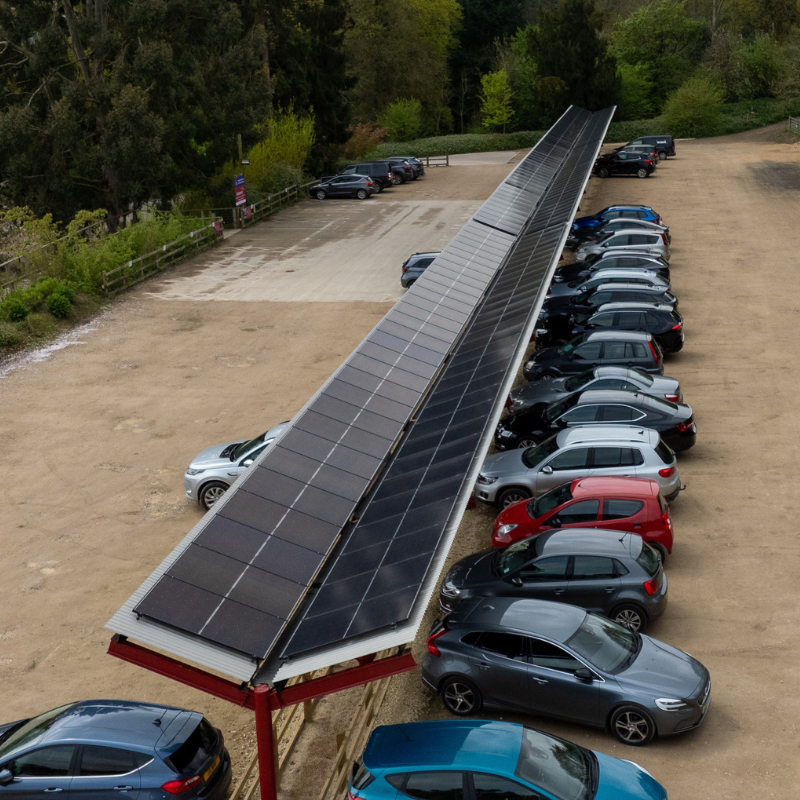 Solar Car Port Installation – Batsford