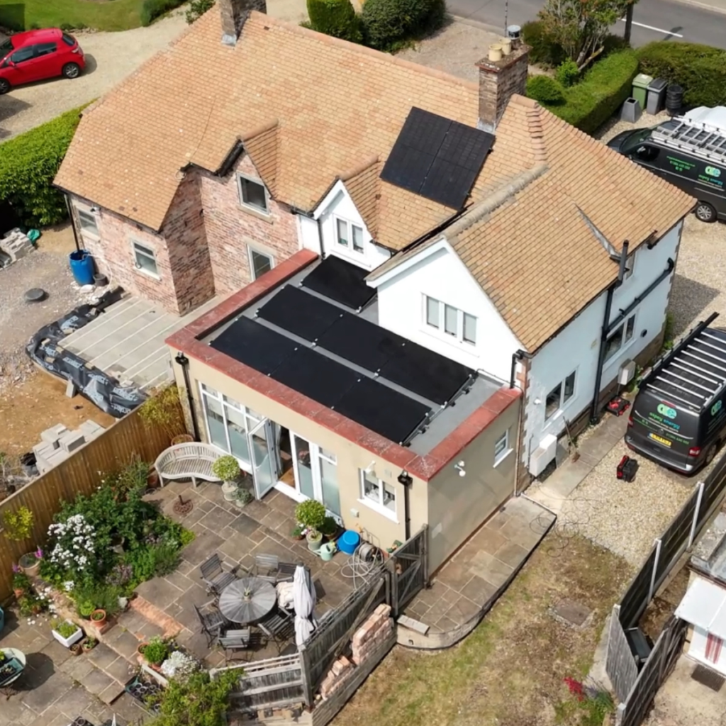 Flat Roof Solar Panel Installation – Moreton